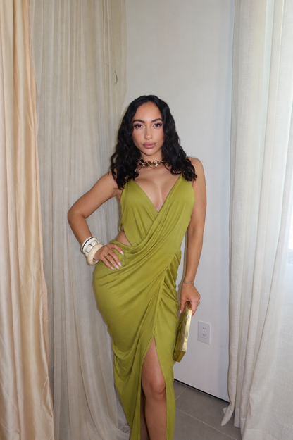 Layla Maxi Dress (Green)