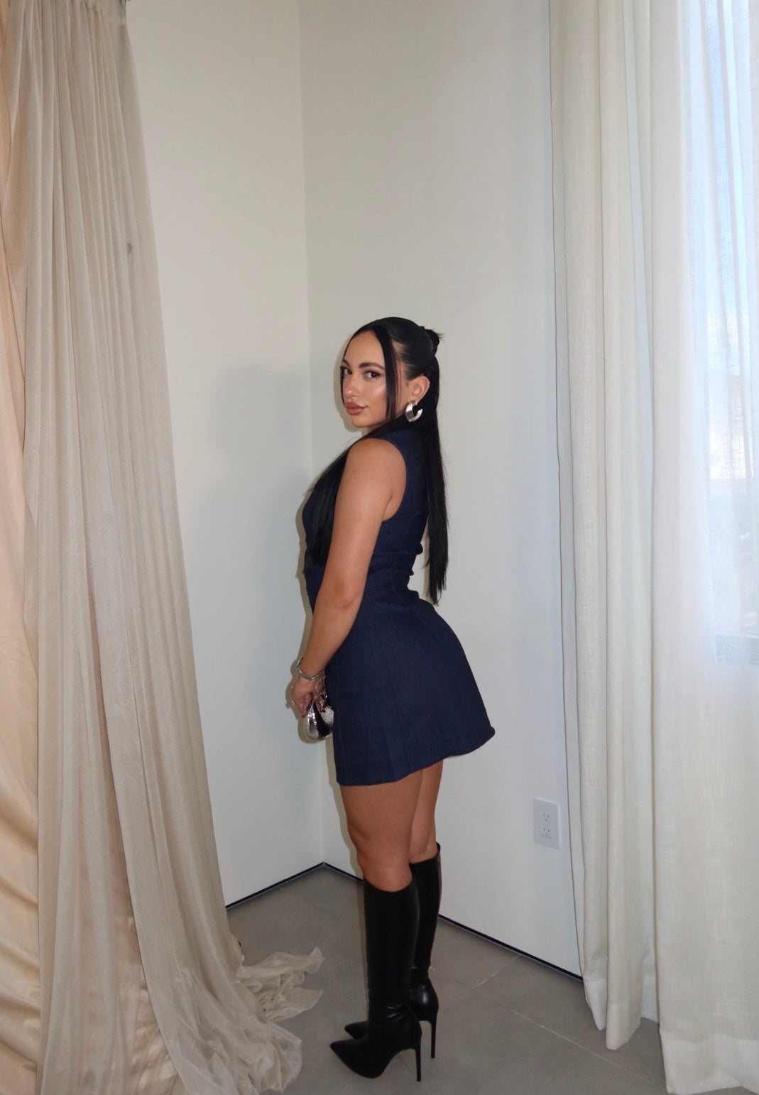 Everly Denim Mini Dress