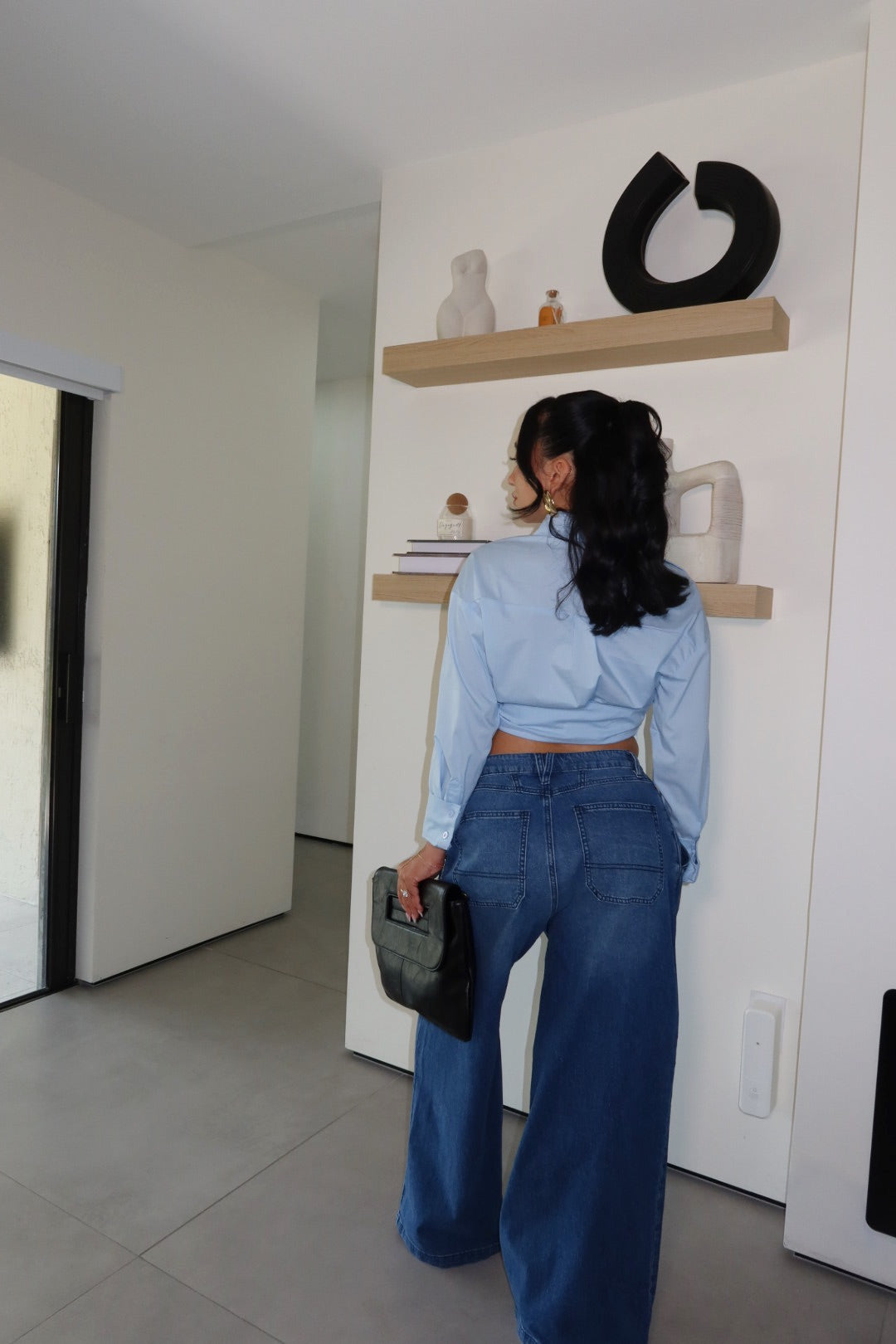 Josie Wrapped Waist Wide Leg Jeans