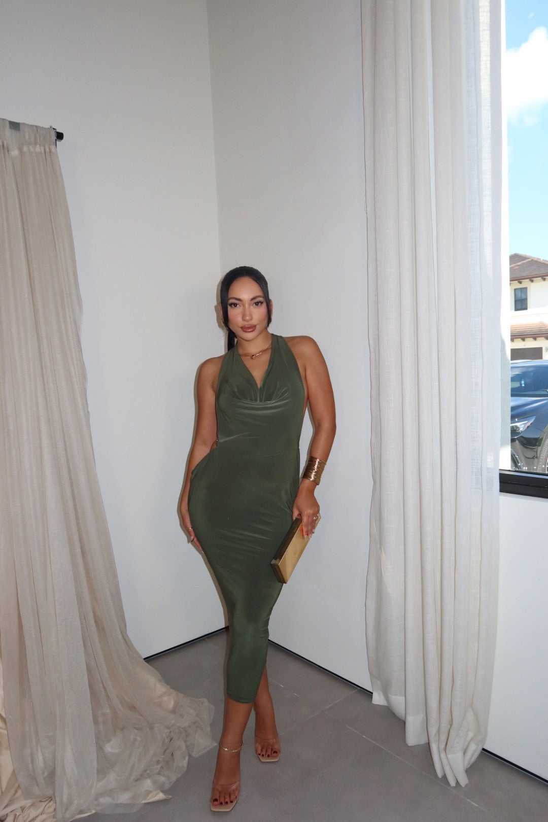 Cause a Scene Midi Dress