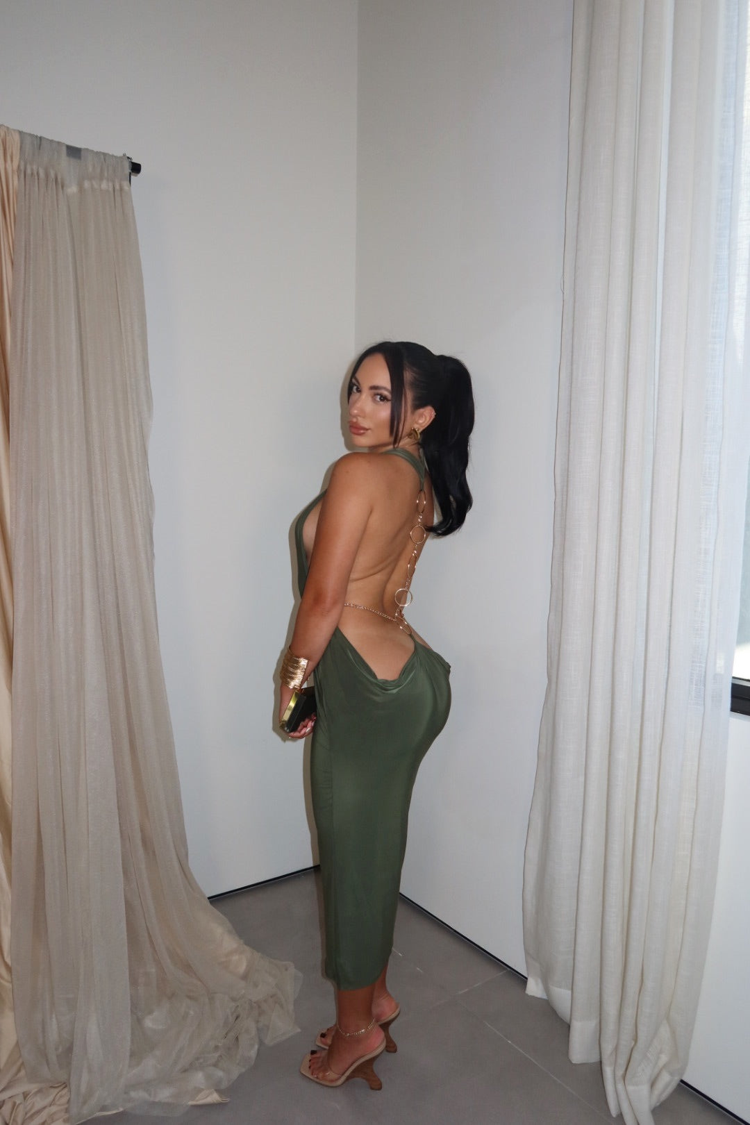 Cause a Scene Midi Dress