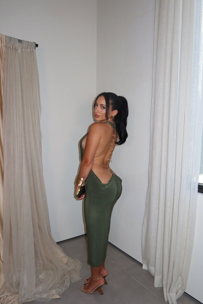 Cause a Scene Midi Dress
