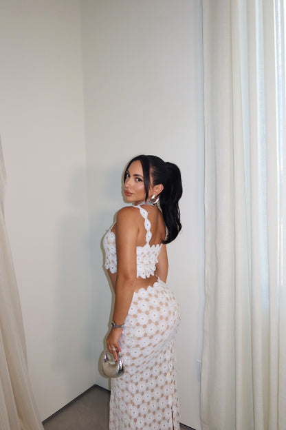 White Magnolia Skirt Set
