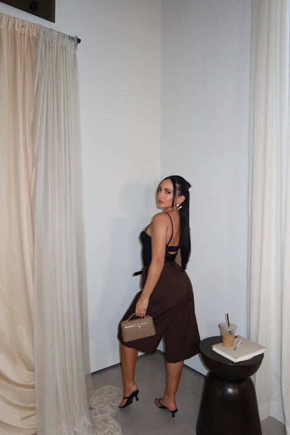 The Tailored Trouser Short (Brown)