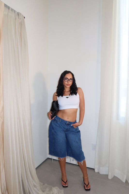 Prada Inspired Crop Top