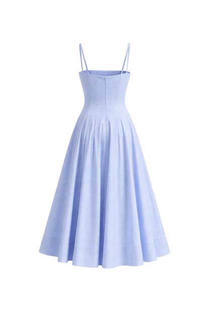 Anchored Stripped Midi Dress