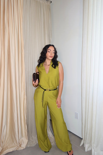 On The Clock Pant Set (Green)