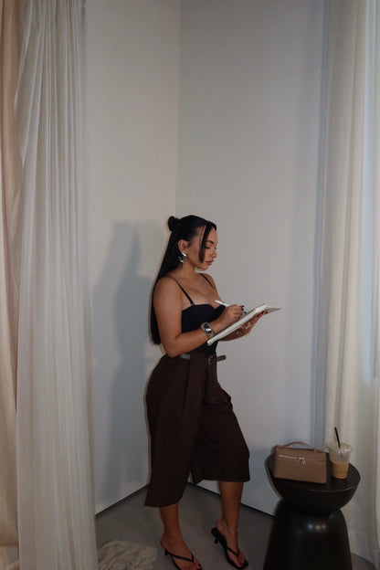The Tailored Trouser Short (Brown)