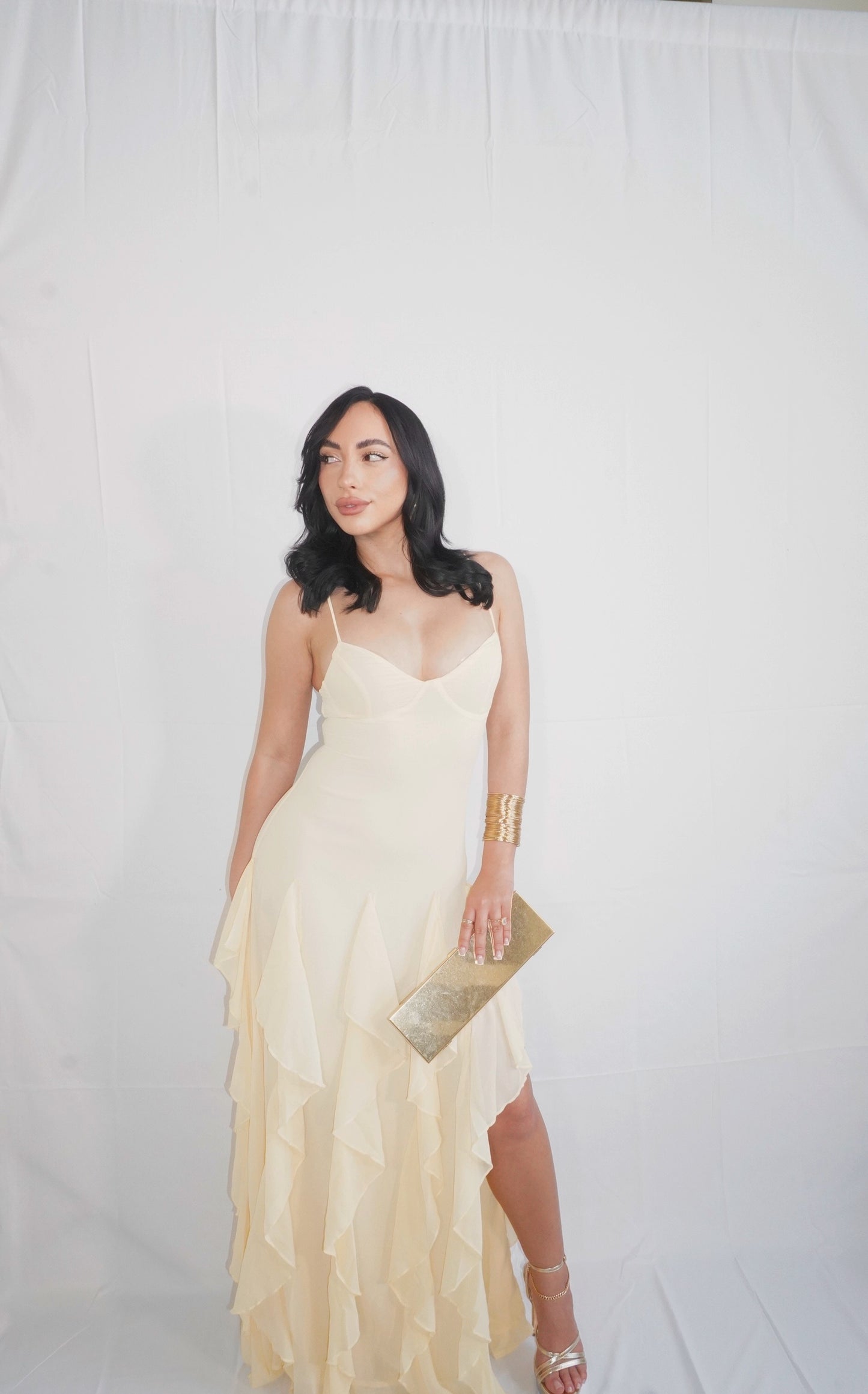 Spring Bloom Maxi Dress (Yellow)