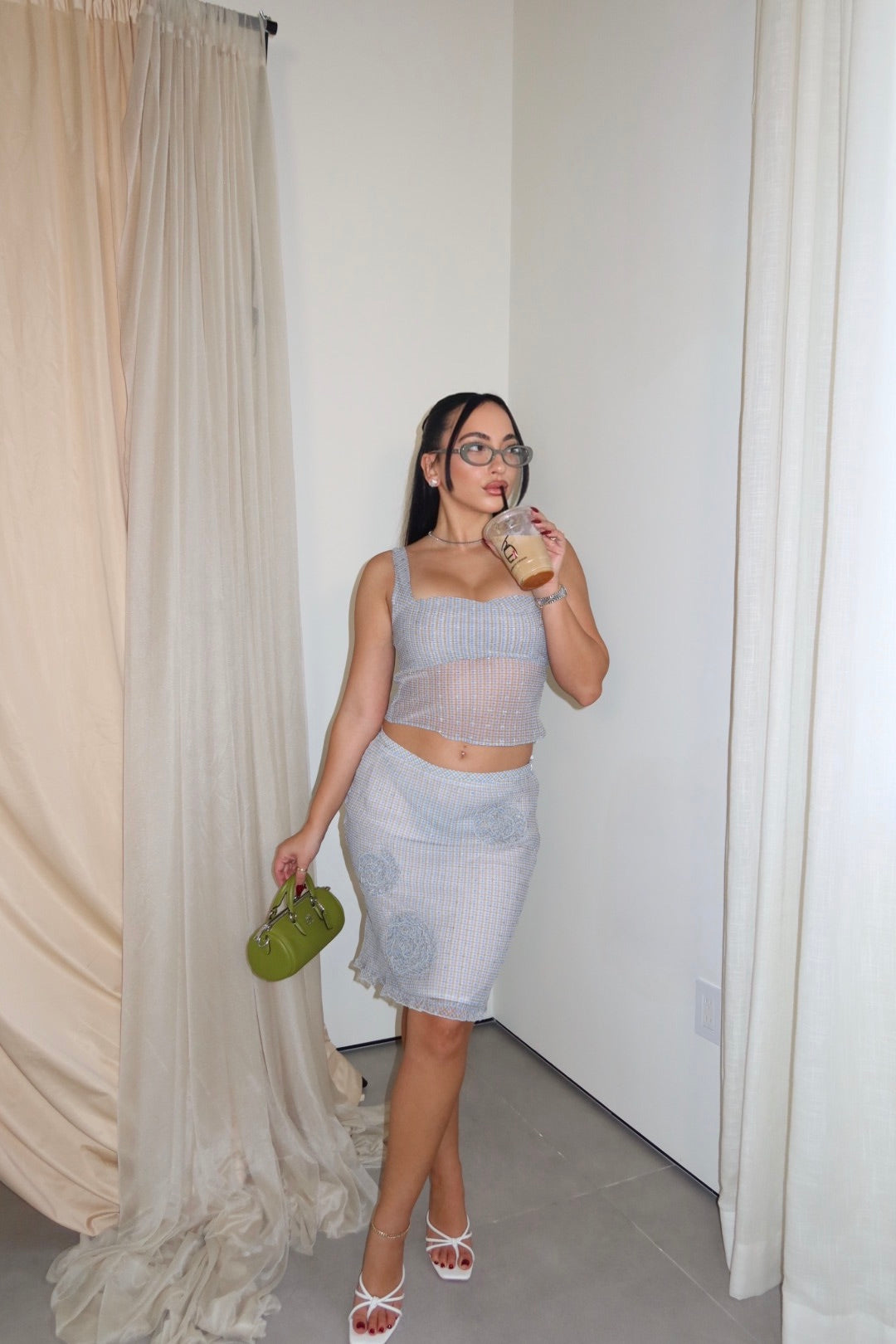 Taking New York Skirt Set