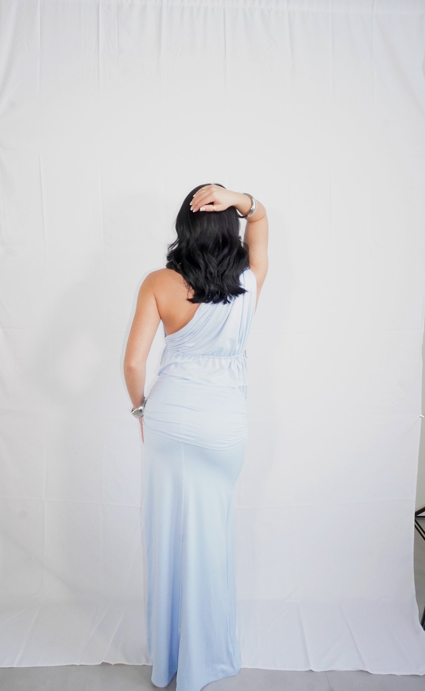 Blue Essence Matching Skirt Set