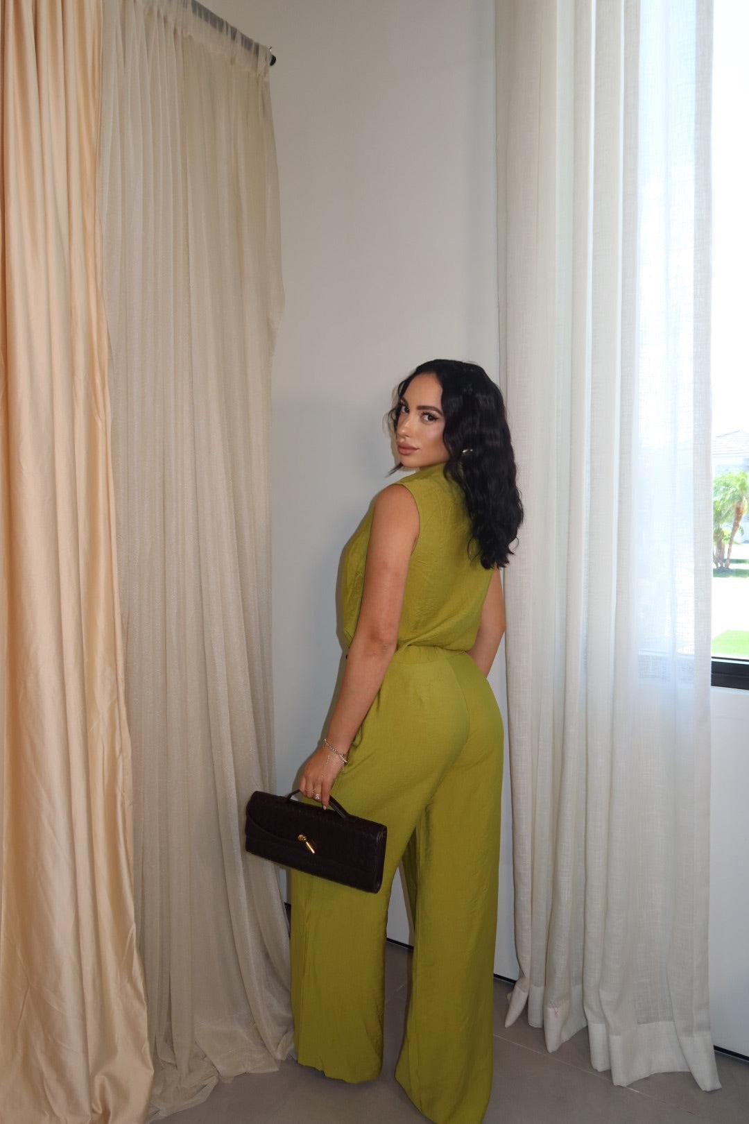 On The Clock Pant Set (Green)