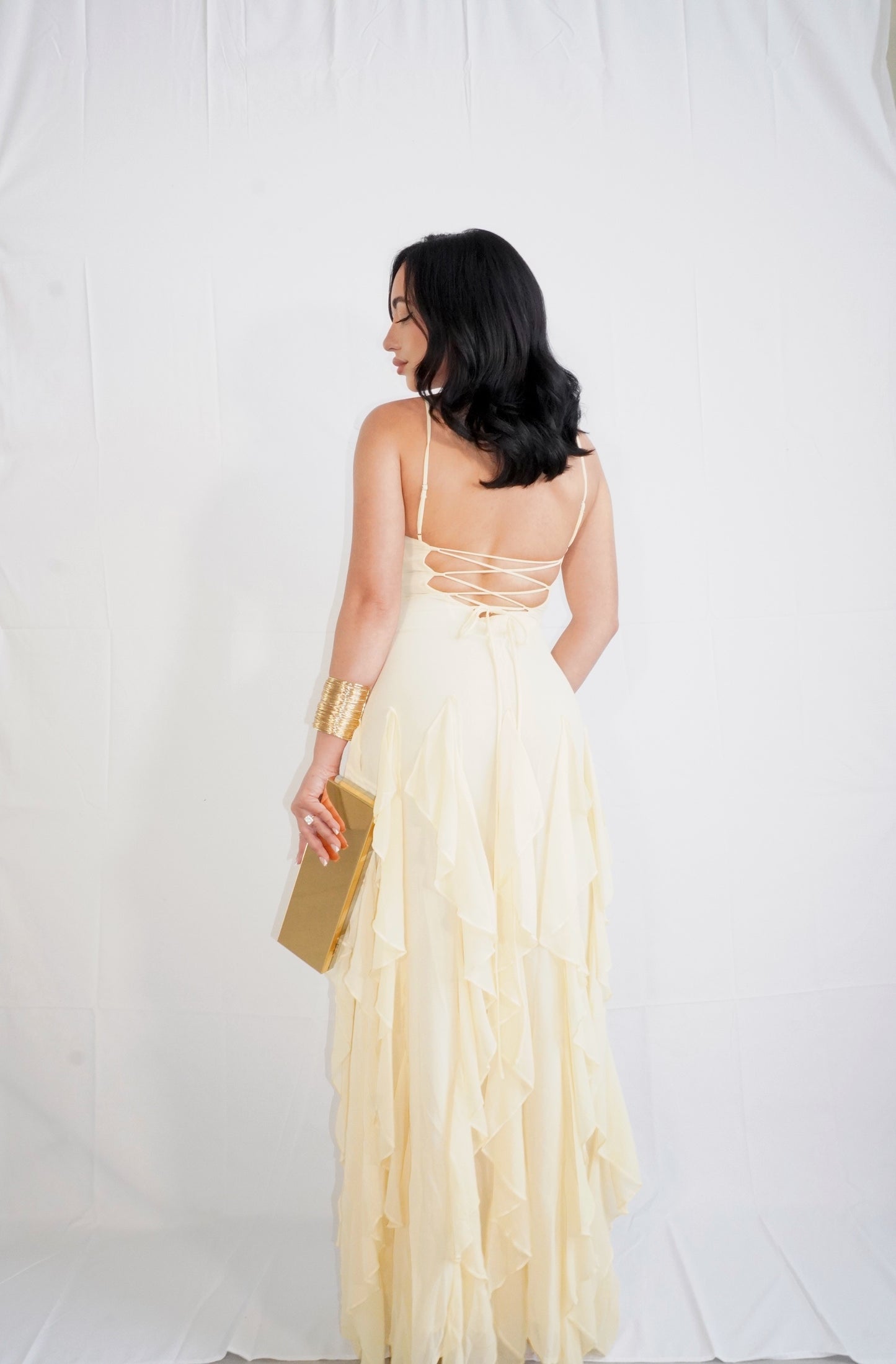 Spring Bloom Maxi Dress (Yellow)