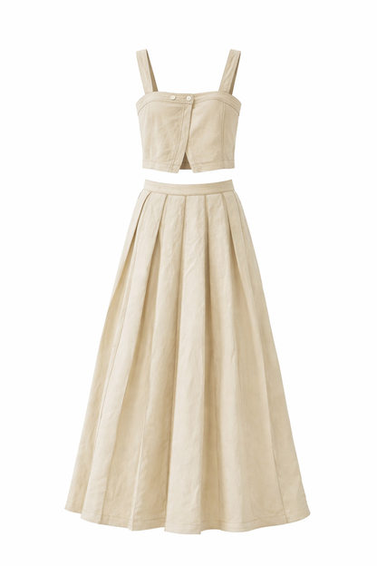 Renee Linen Skirt Set
