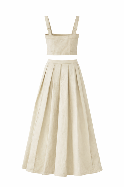 Renee Linen Skirt Set