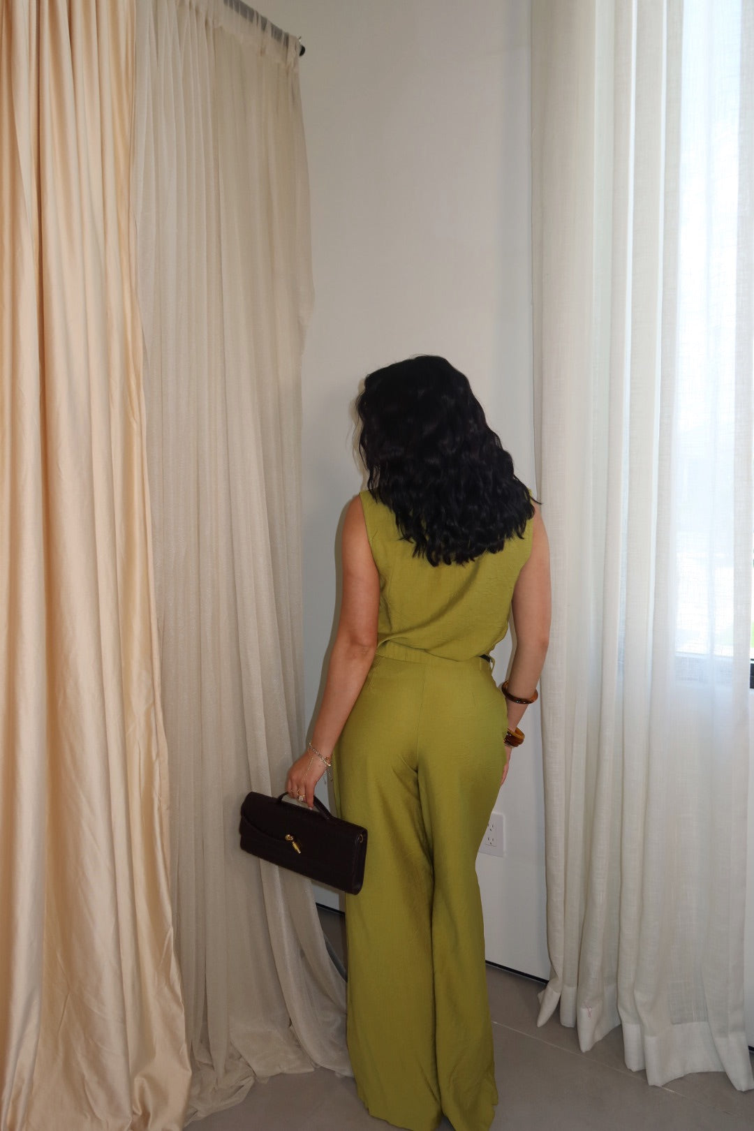 On The Clock Pant Set (Green)