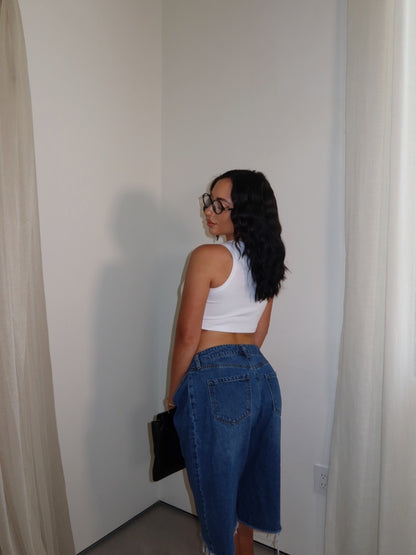 Dion Barrel Jorts (Light Wash)
