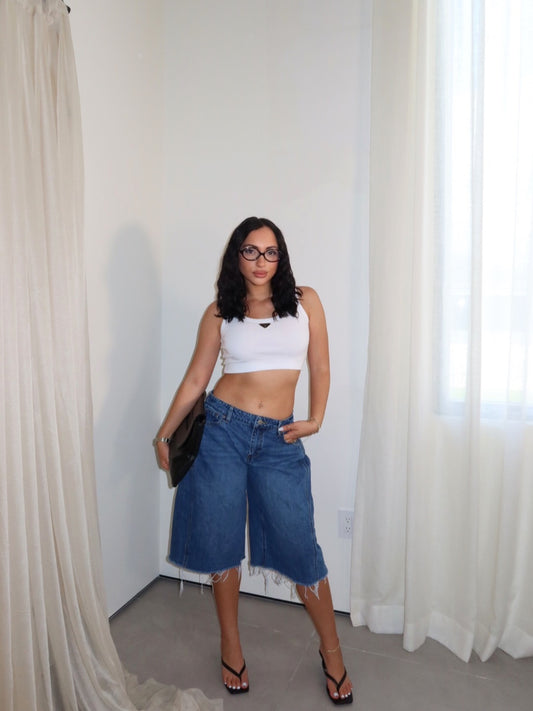 Dion Barrel Jorts (Light Wash)