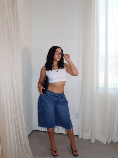 Dion Barrel Jorts (Light Wash)